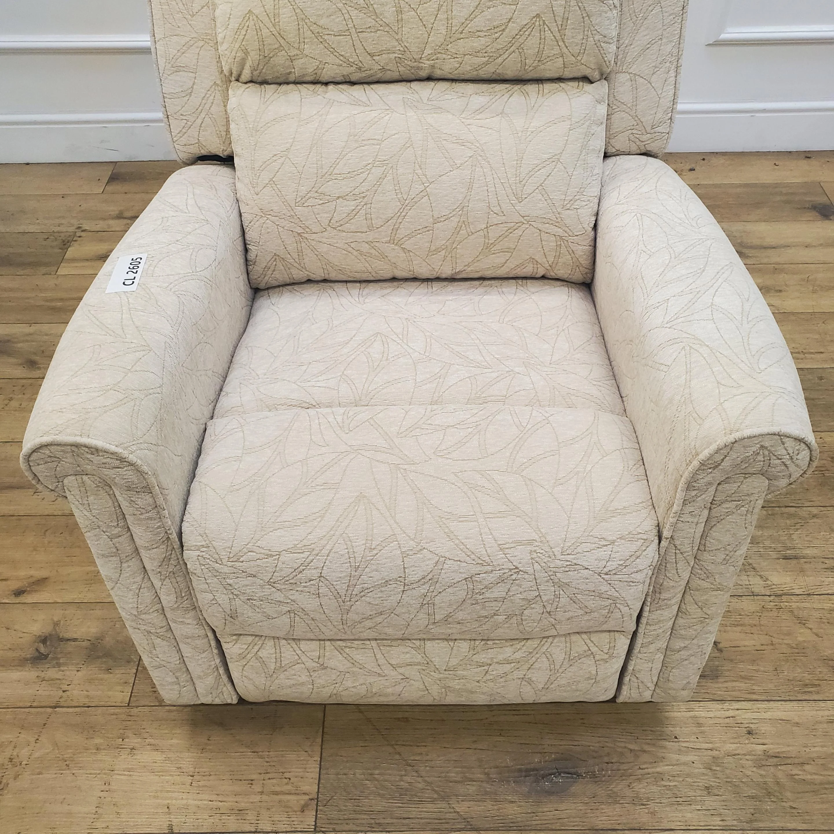 CLEARANCE The Bourne - Dual Motor Riser Recliner - Cream CLEARANCE-2605 - Image 5