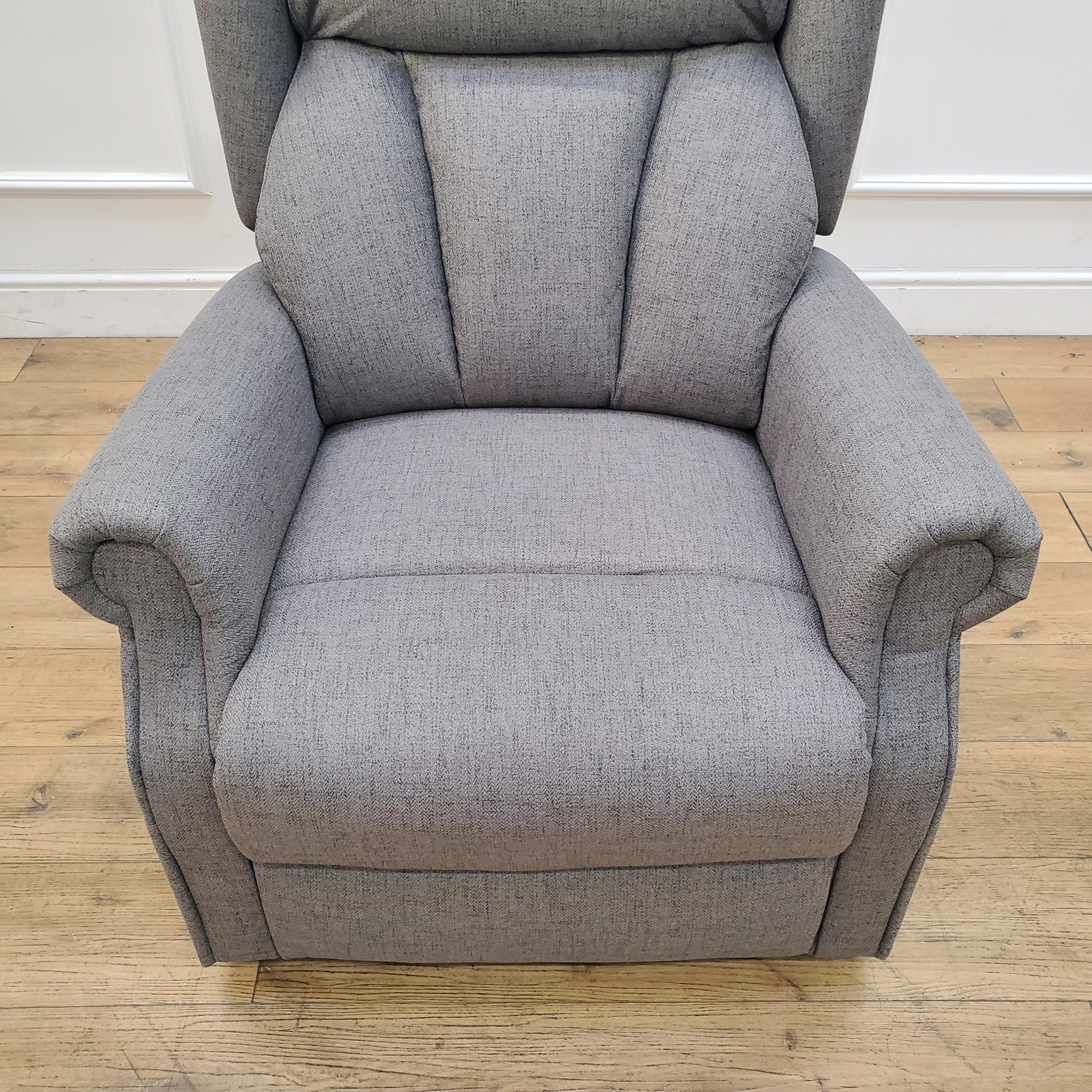 CLEARANCE The Thames - Lateral Back Dual Motor Riser Recliner - Graphite CLEARANCE-2665 - Image 5