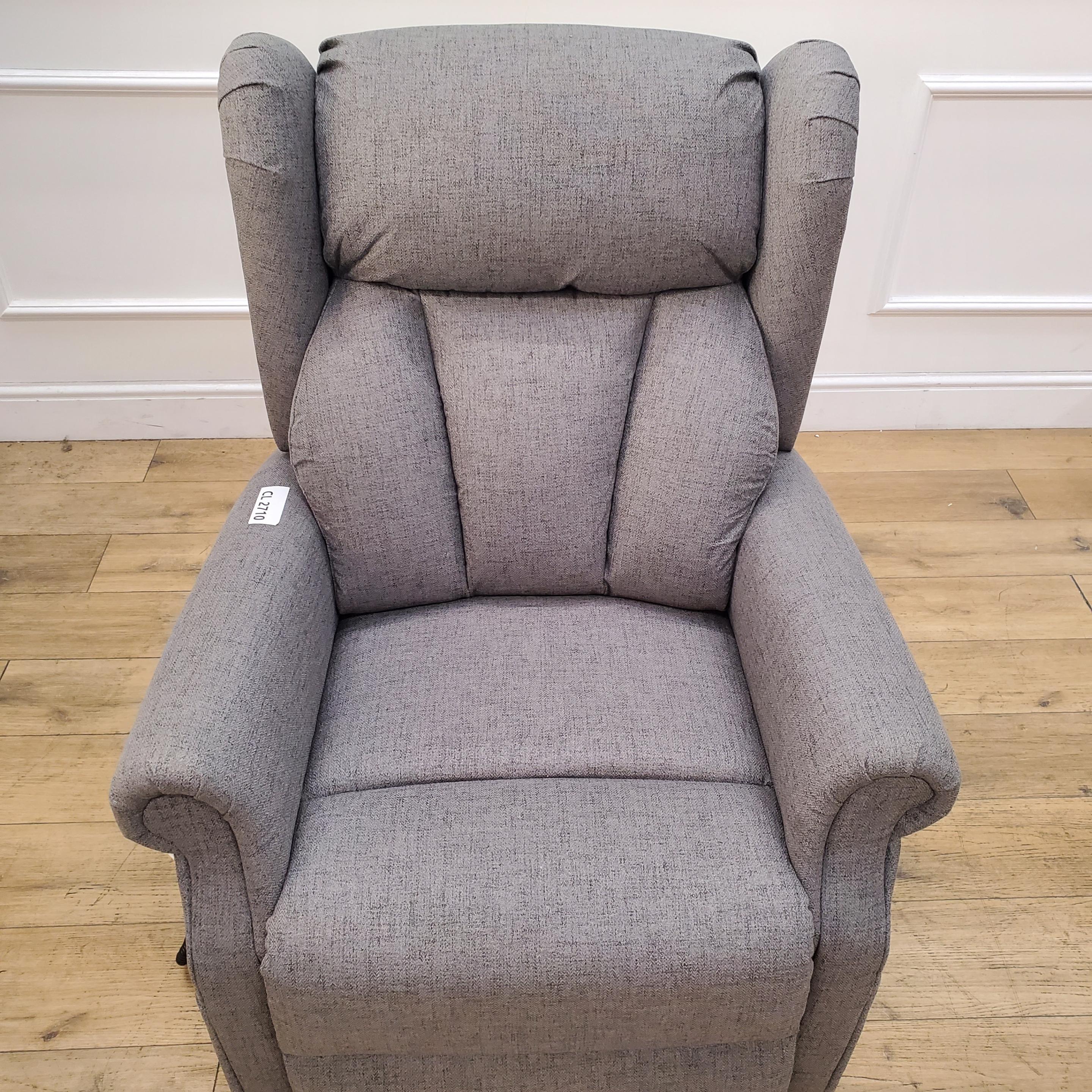 CLEARANCE The Thames - Lateral Back Dual Motor Riser Recliner - Graphite CLEARANCE-2710 - Image 4