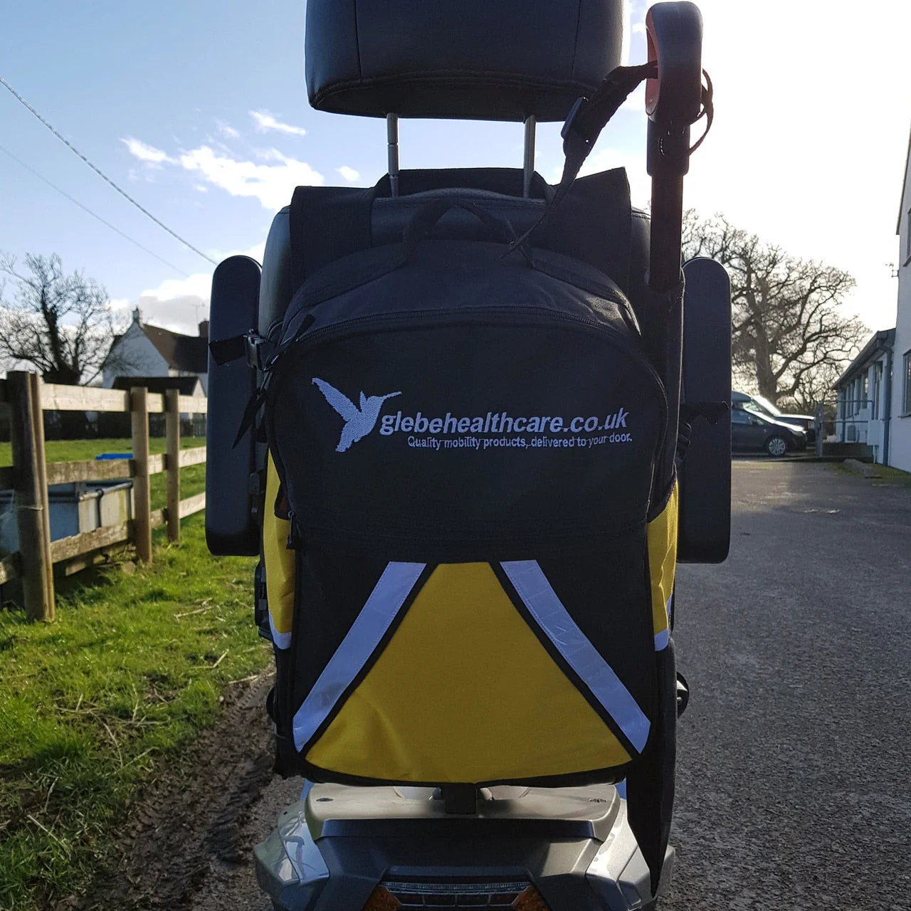 Glebe Large High Vis Scooter Bag With Cane Holder - Image 3