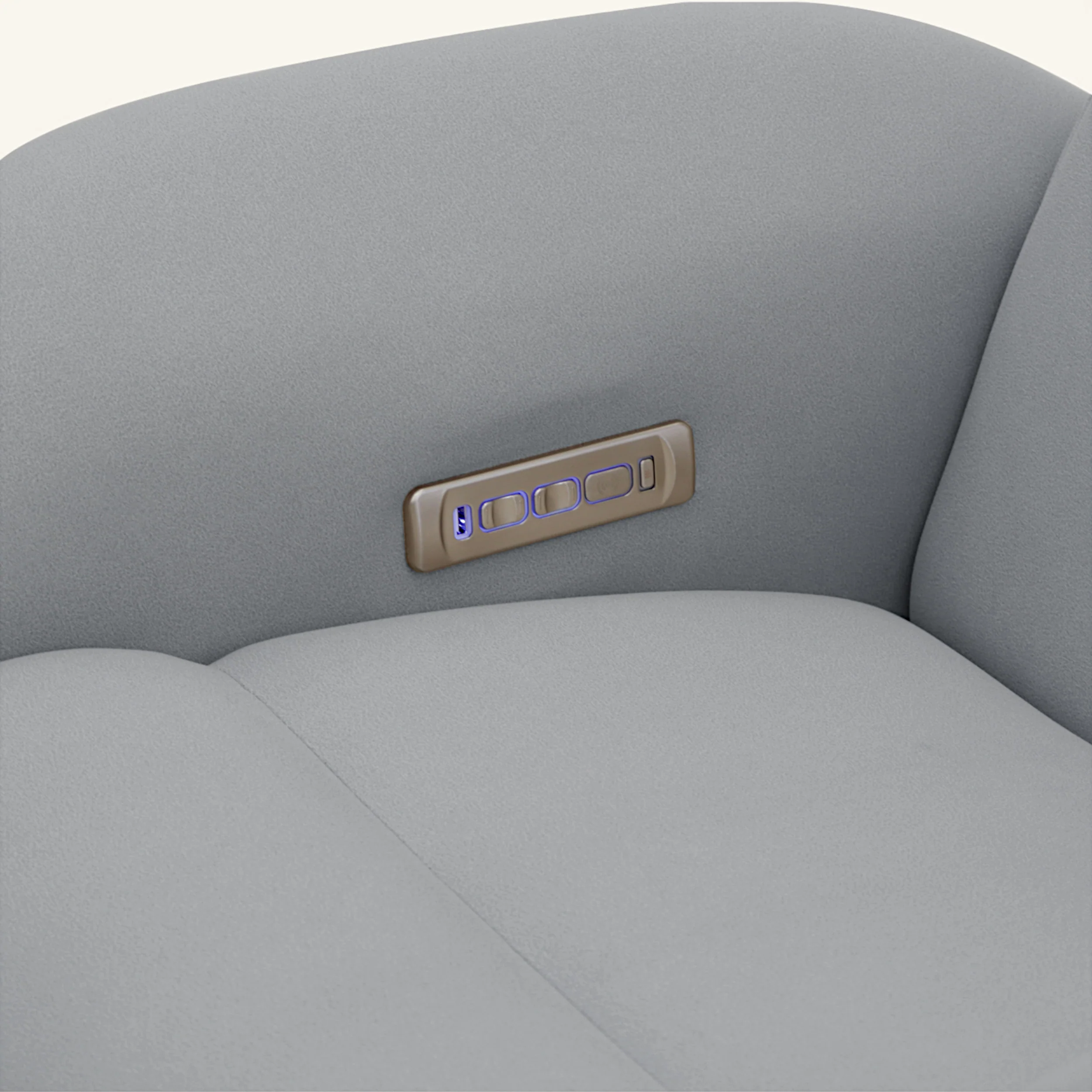 The Astral - 360 Swivel Dual Motor Riser Recliner with Heat & Massage - Grey - Image 11