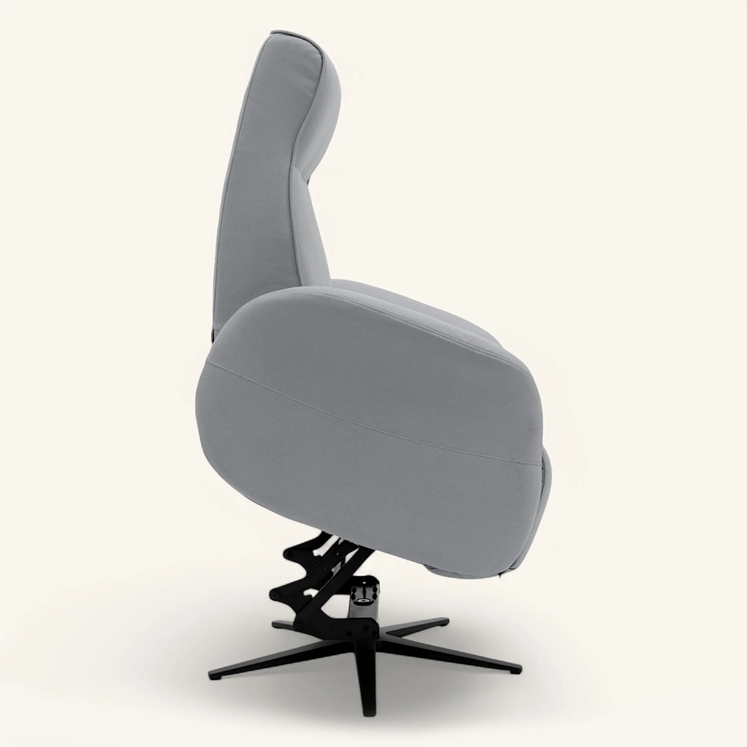 The Astral - 360 Swivel Dual Motor Riser Recliner with Heat & Massage - Grey - Image 7