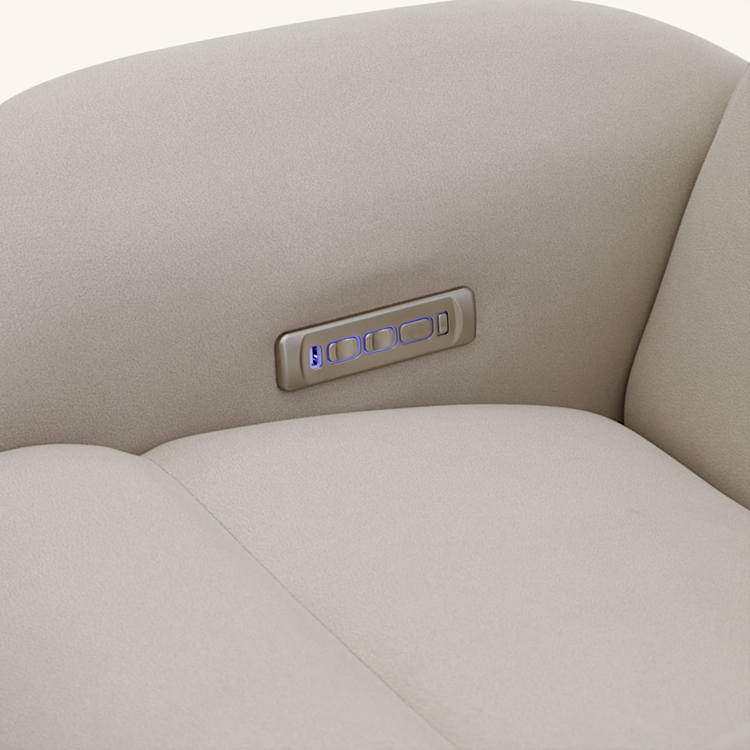 The Astral - 360 Swivel Dual Motor Riser Recliner with Heat & Massage - Stone - Image 4