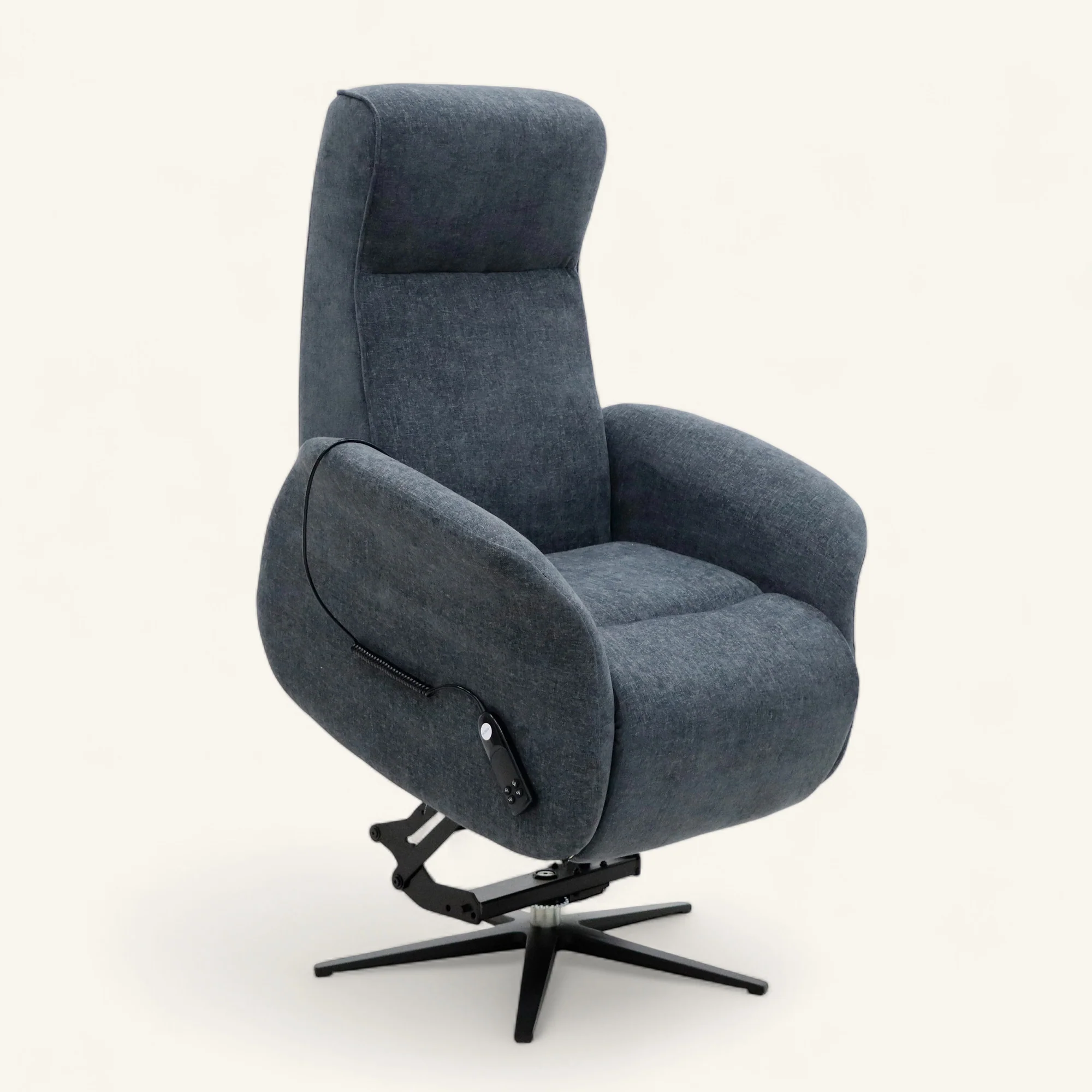 The Astral Essential - 360 Swivel Dual Motor Riser Recliner - Dark Grey - Image 6