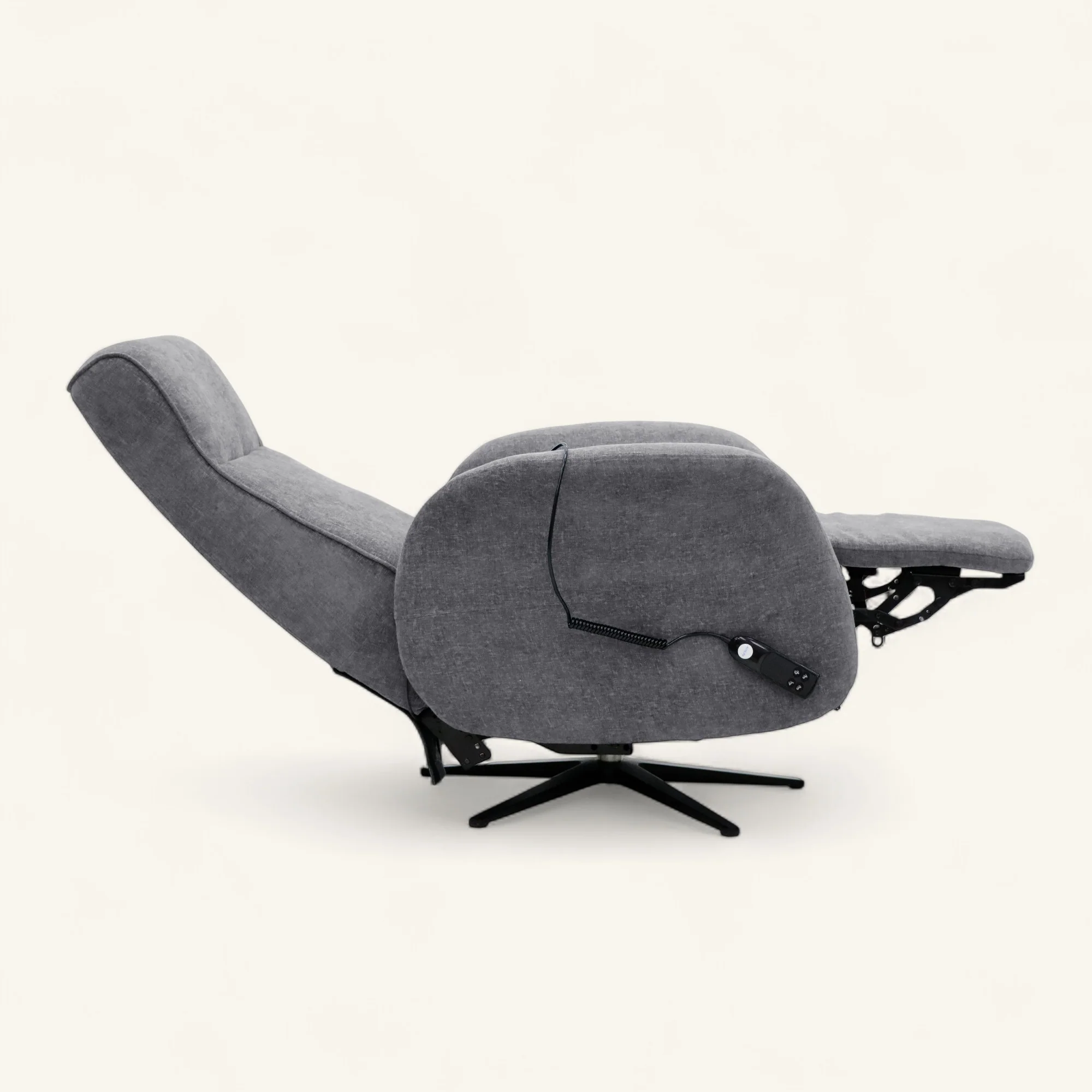 The Astral Essential - 360 Swivel Dual Motor Riser Recliner - Light Grey - Image 3