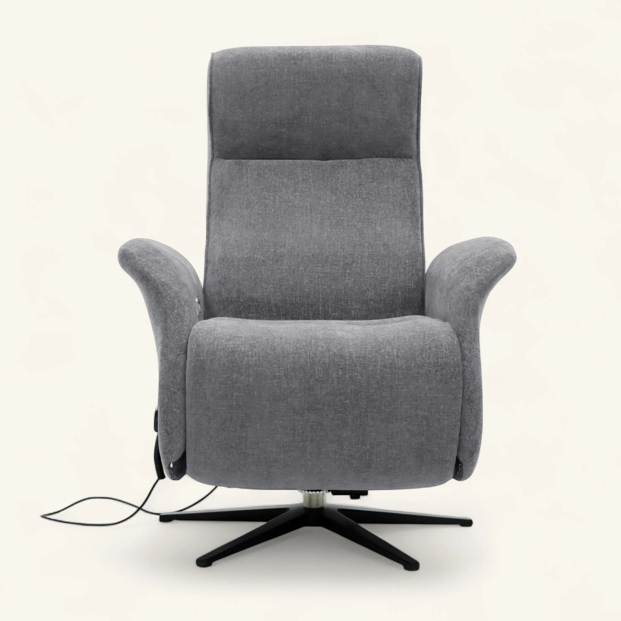 The Astral Essential - 360 Swivel Dual Motor Riser Recliner - Light Grey - Image 4