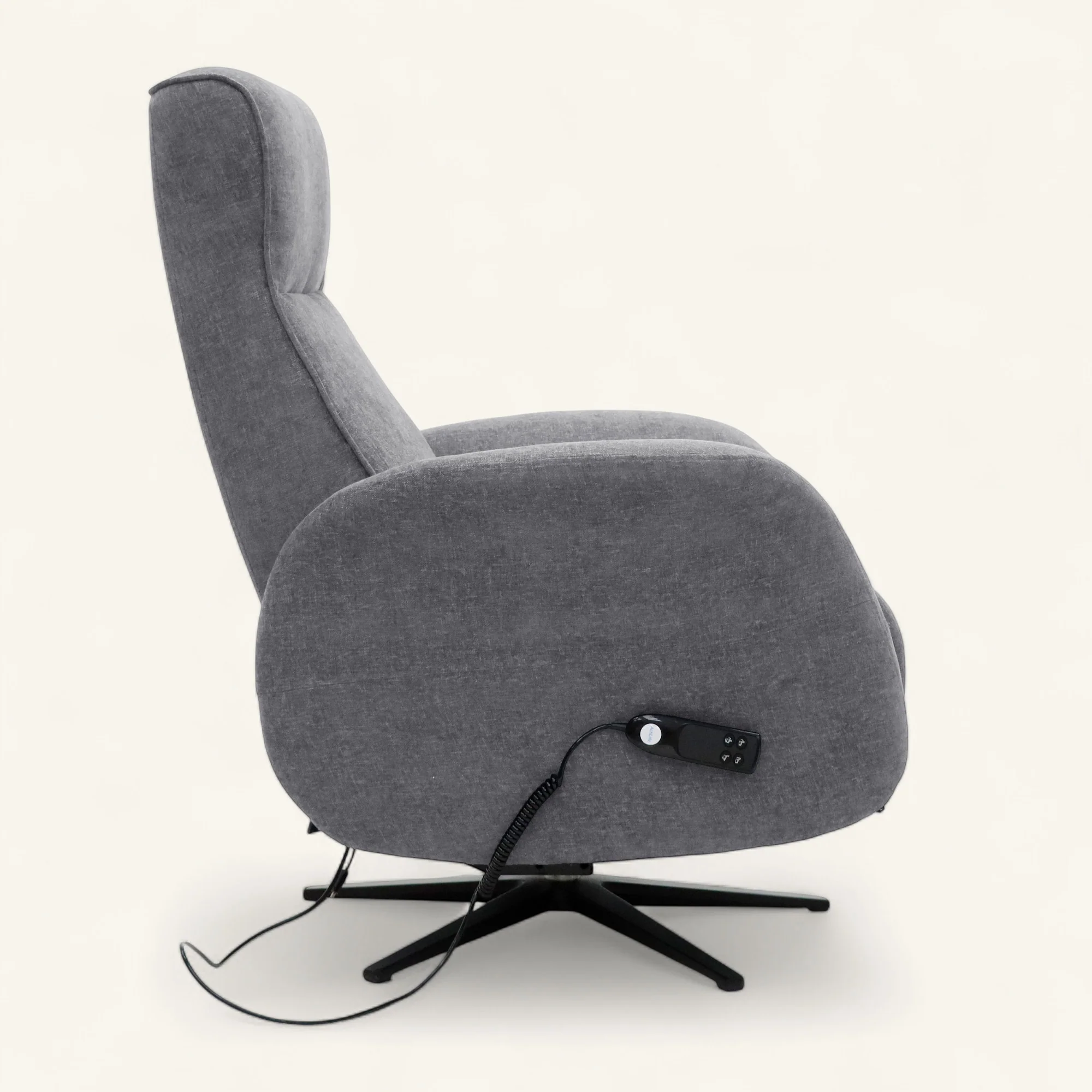 The Astral Essential - 360 Swivel Dual Motor Riser Recliner - Light Grey - Image 5