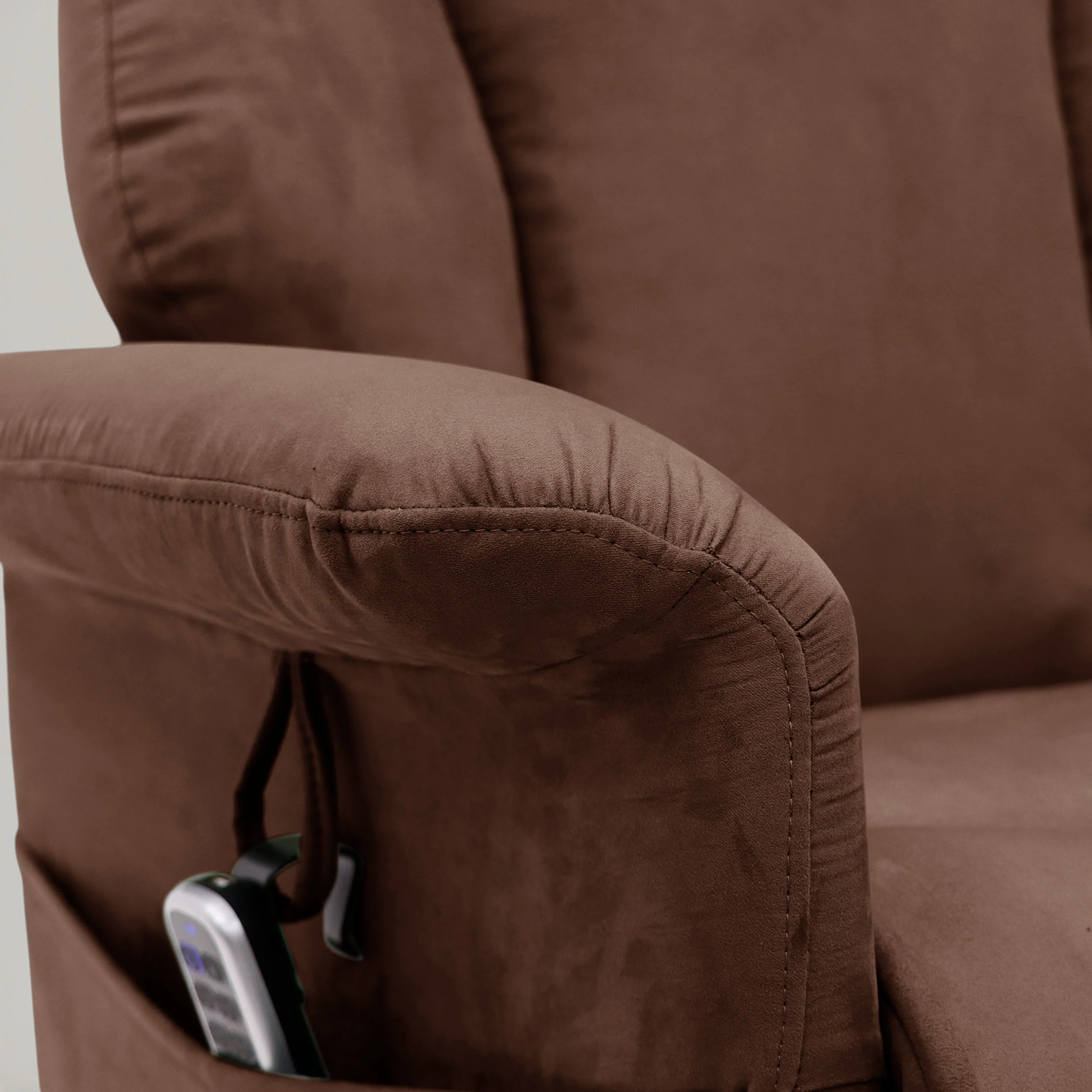 The Astral Lux - Swivel Riser Recliner with Heat & Massage (Brown) - Image 10