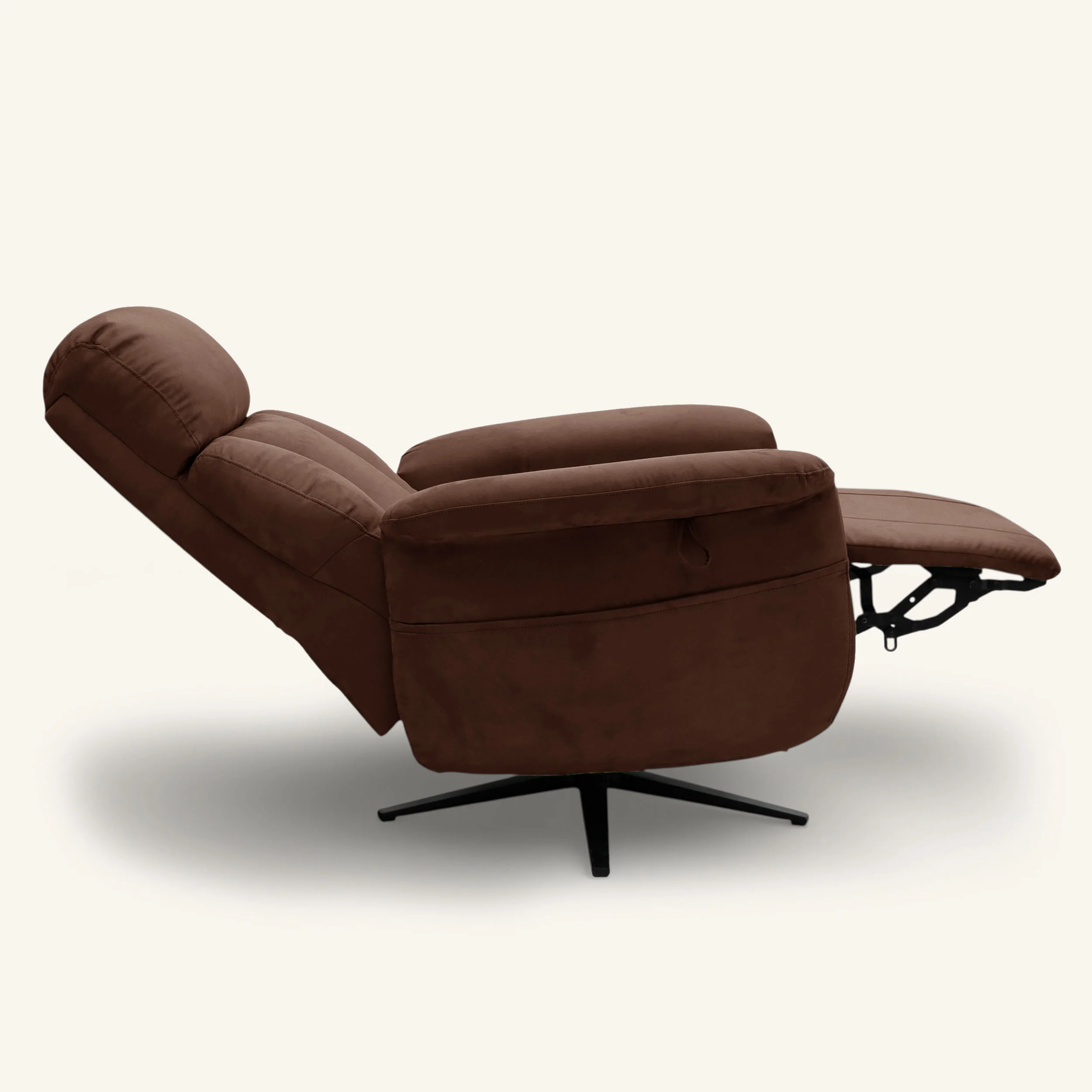 The Astral Lux - Swivel Riser Recliner with Heat & Massage (Brown) - Image 3