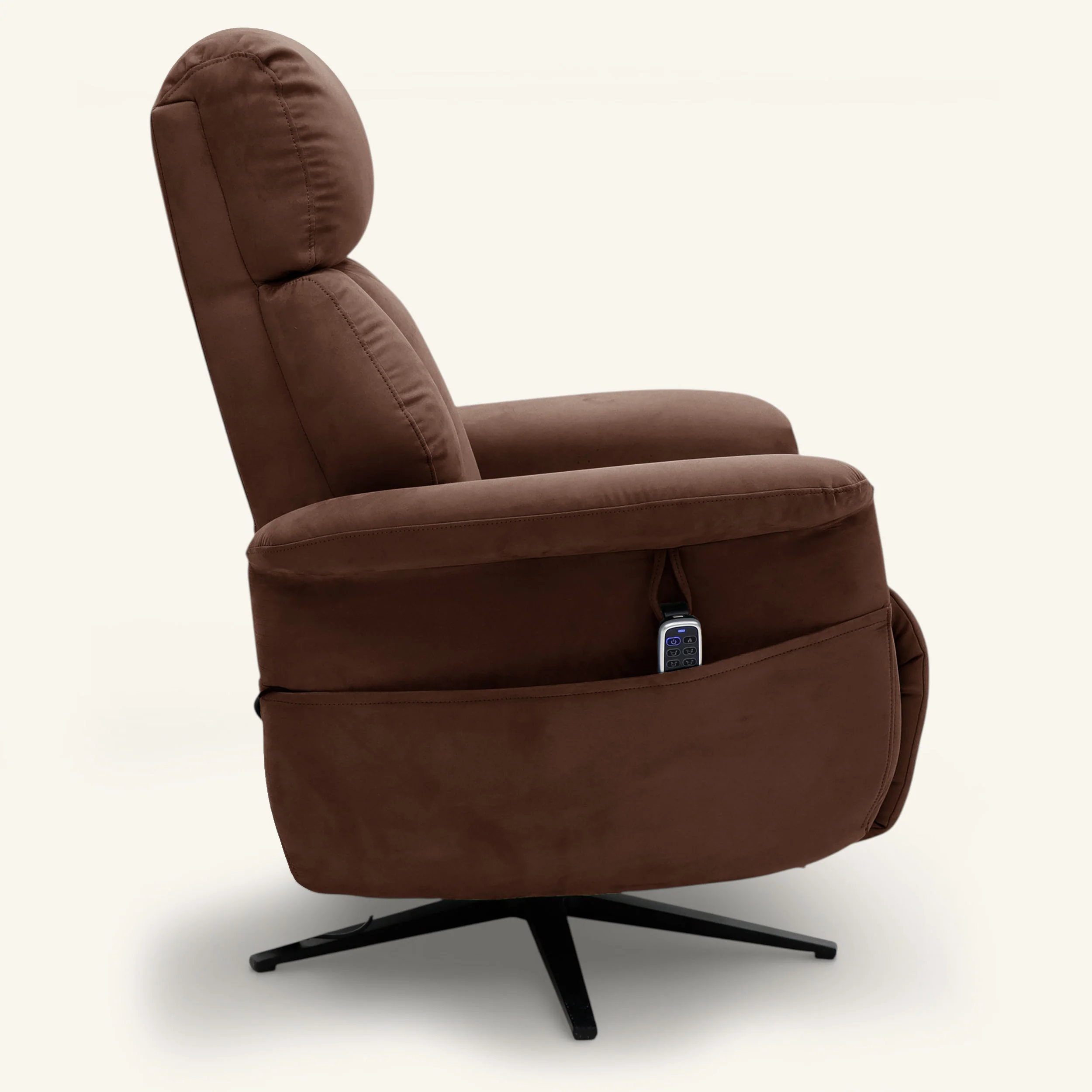 The Astral Lux - Swivel Riser Recliner with Heat & Massage (Brown) - Image 6