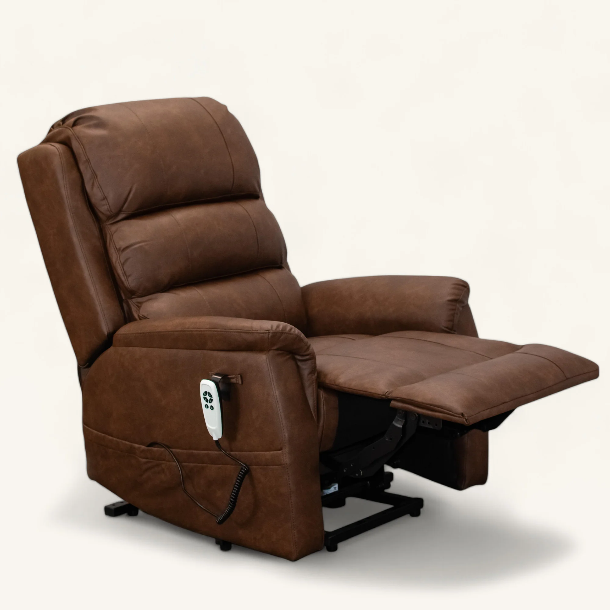 The Avon - Dual Motor Riser Recliner - Brown - Image 4