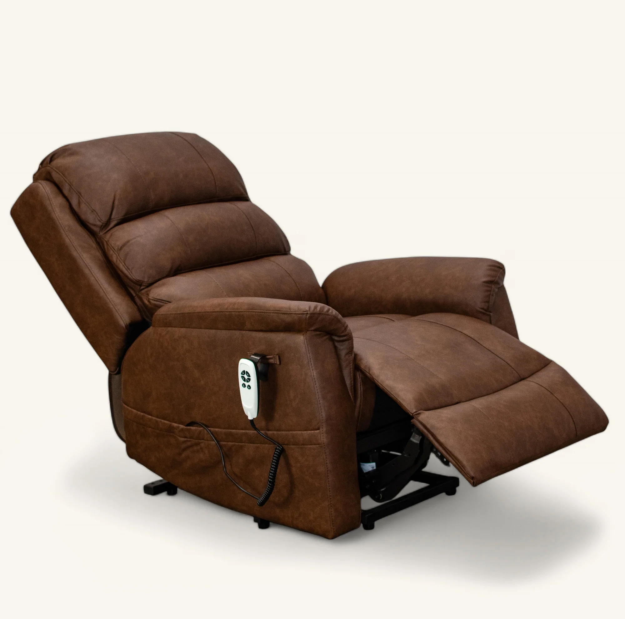 The Avon - Dual Motor Riser Recliner - Brown - Image 5
