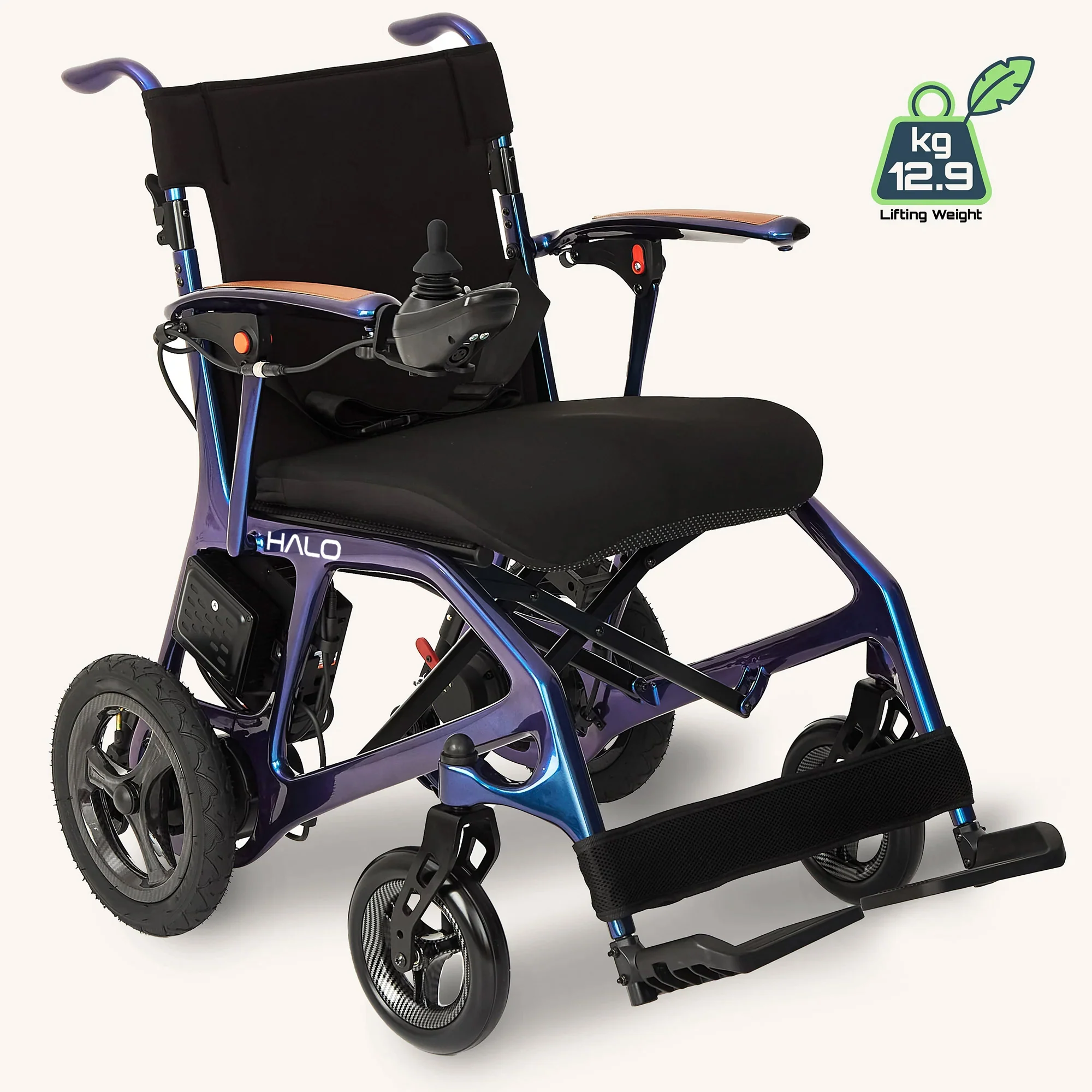 The Halo Carbon Fiber - 12.9kg Airline Friendly Ultra Lightweight Folding Travel Electric Wheelchair - Image 10