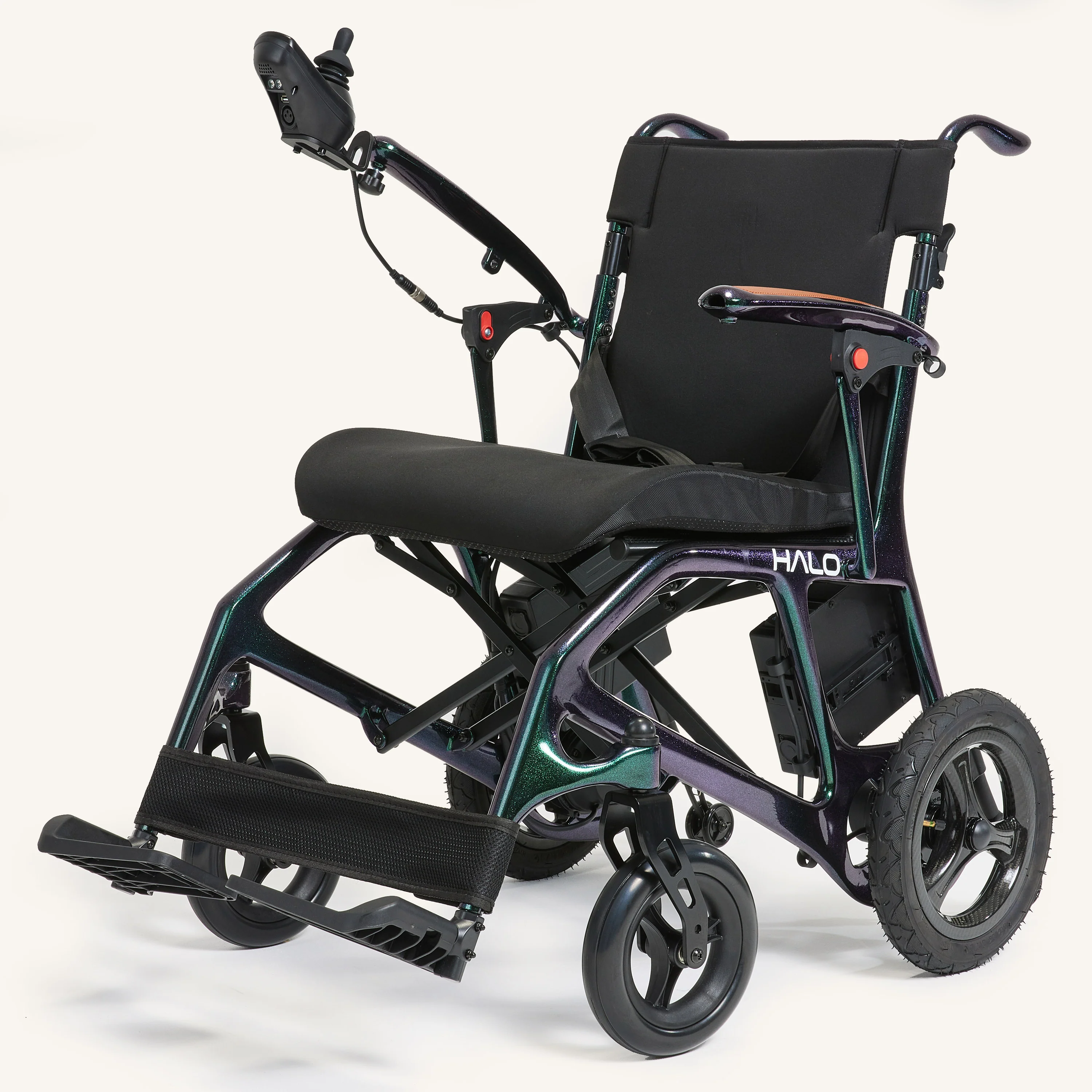 The Halo Carbon Fiber - 12.9kg Airline Friendly Ultra Lightweight Folding Travel Electric Wheelchair - Image 5