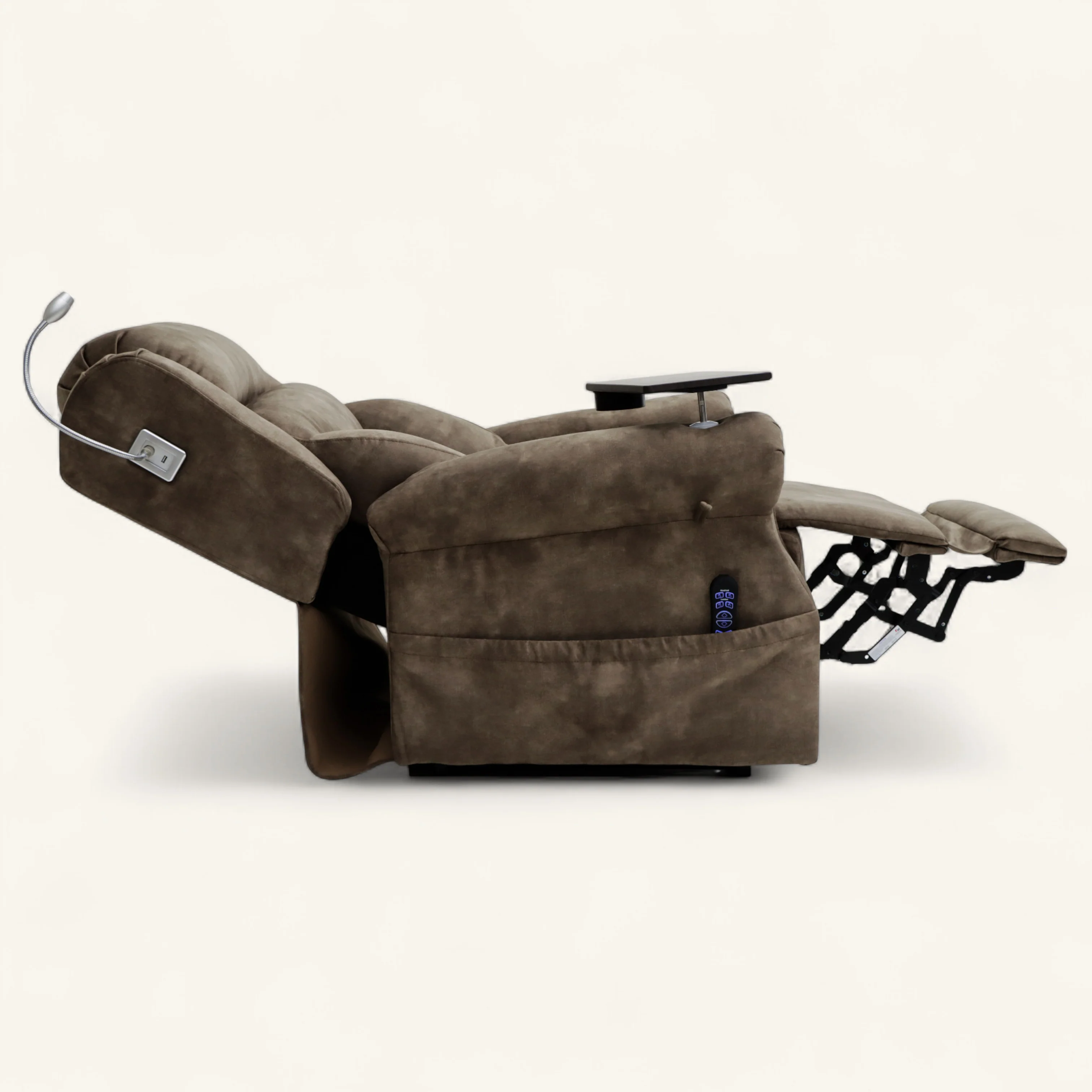 The Highgrove - Luxury 4-Motor Riser Recliner - Palladium Brown - Image 3