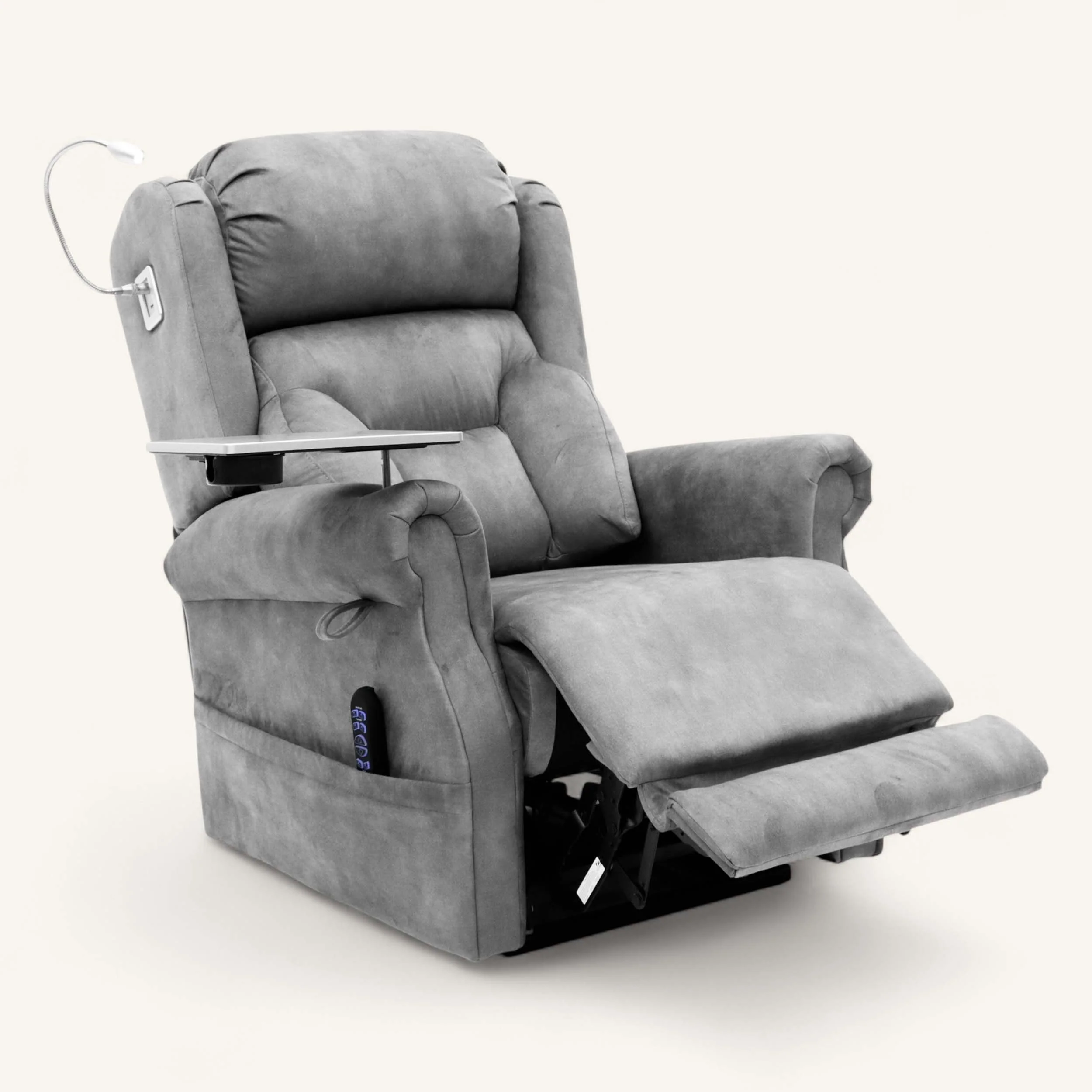 The Highgrove - Luxury 4-Motor Riser Recliner - Palladium Grey - Image 5
