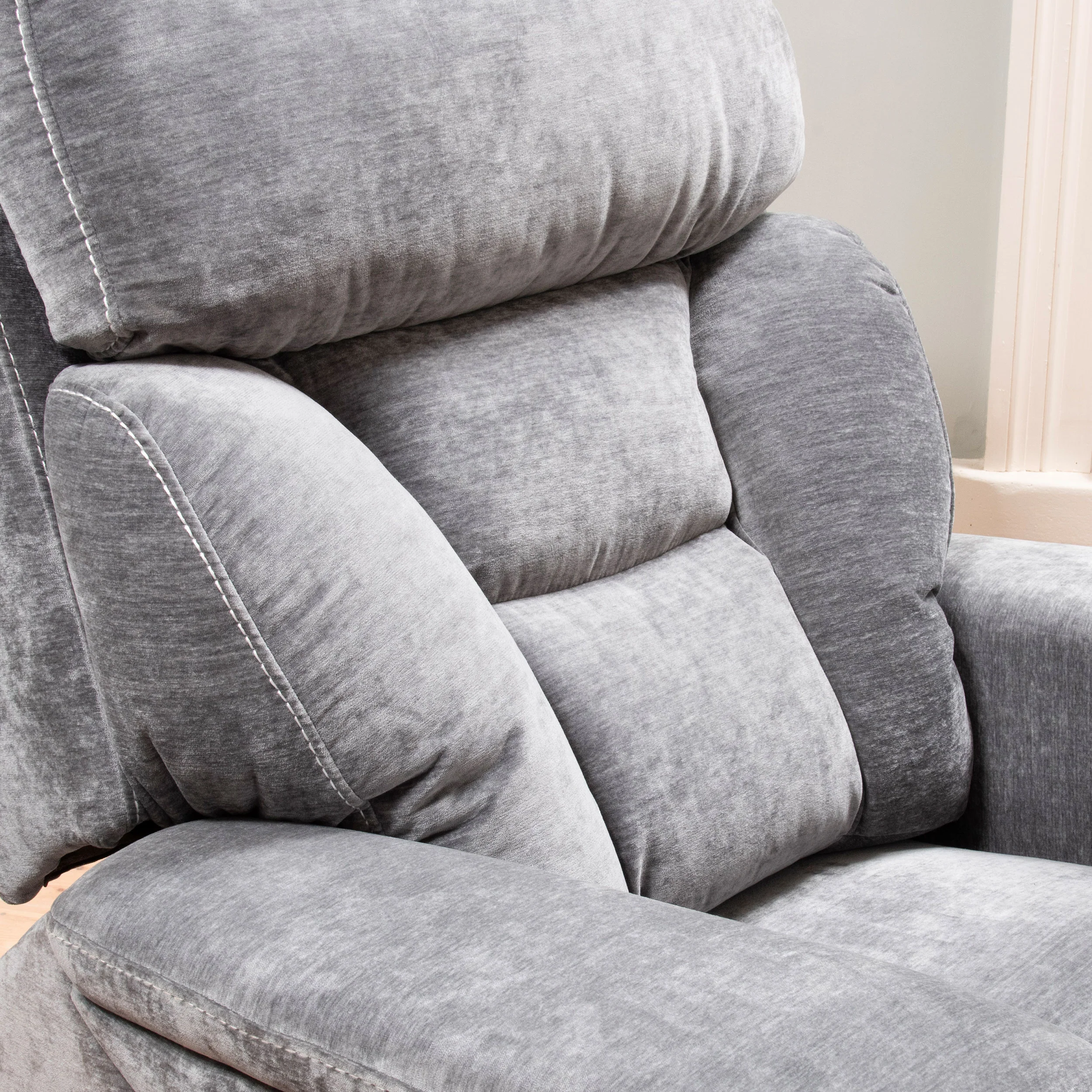 The Ultra Comfort - 5 Motor Riser Recliner & Sleeping Chair - Grey - Image 11