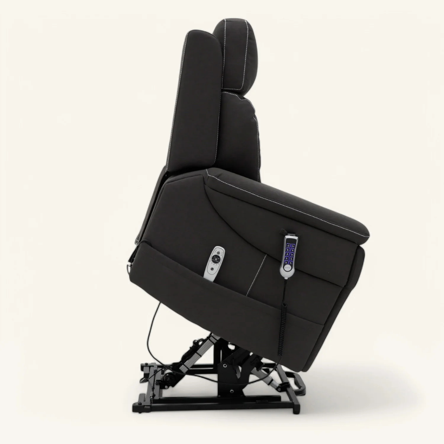 The Ultra Comfort - 5 Motor Riser Recliner & Sleeping Chair - Anthracite - Image 8