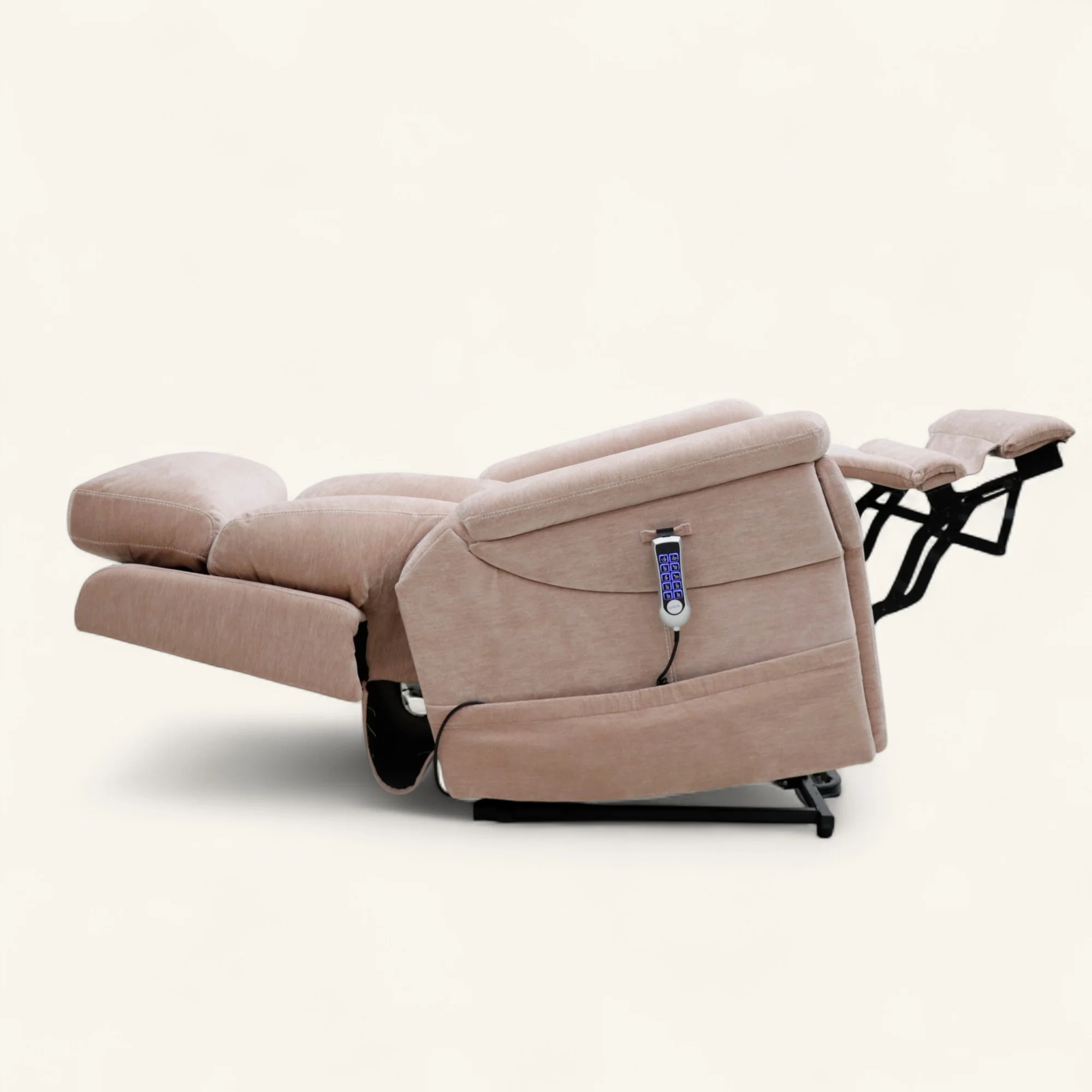 The Ultra Comfort - 5 Motor Riser Recliner & Sleeping Chair - Pink - Image 2