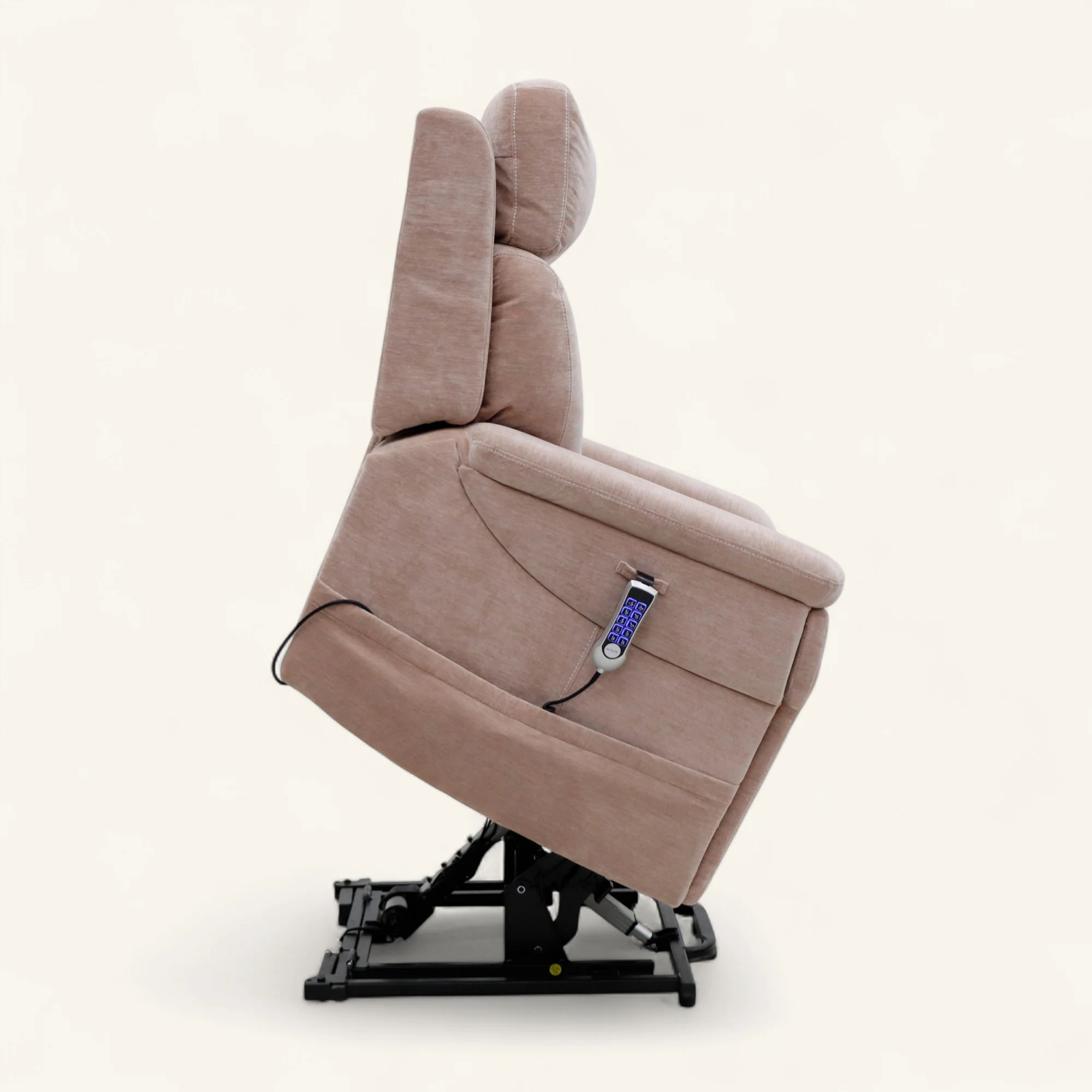 The Ultra Comfort - 5 Motor Riser Recliner & Sleeping Chair - Pink - Image 3