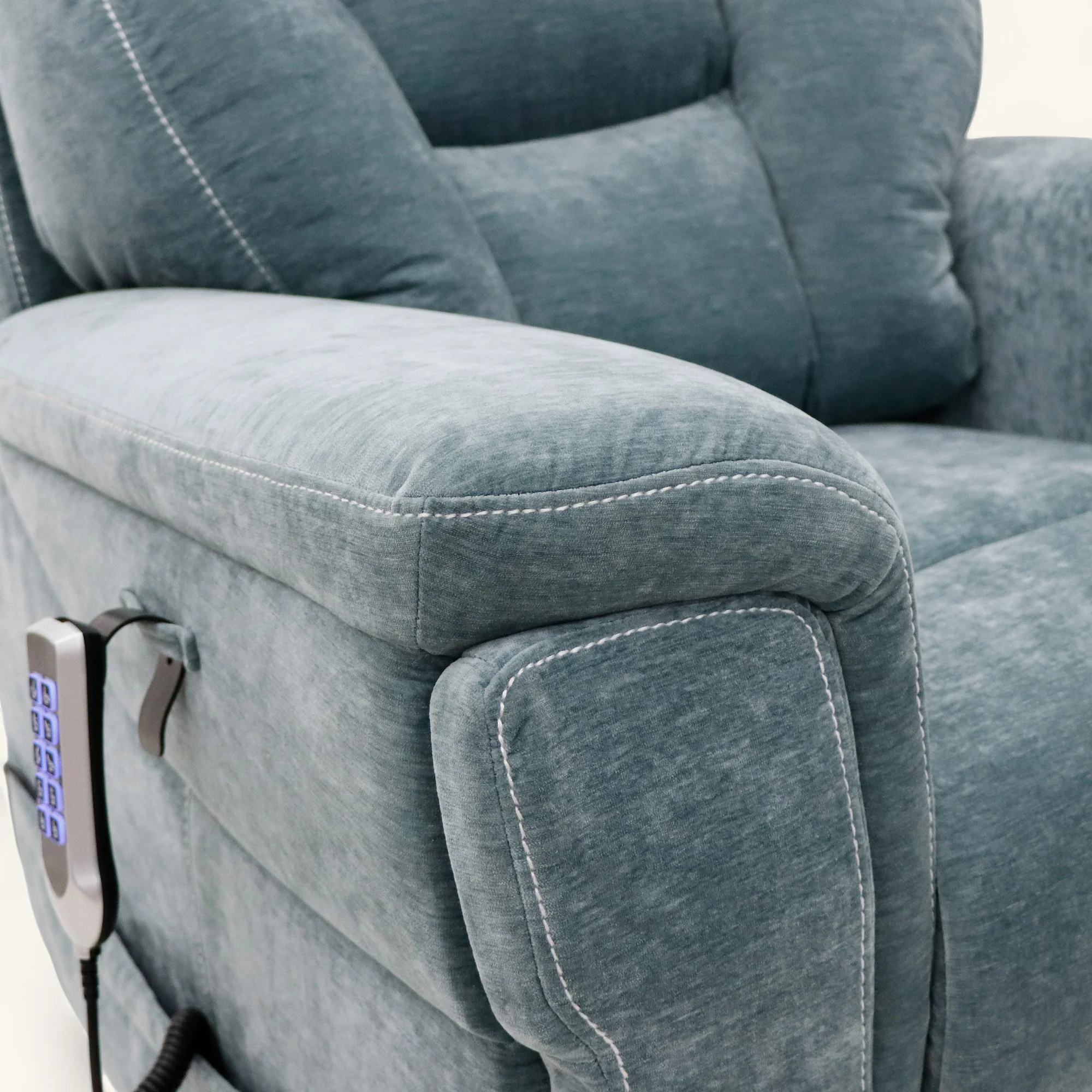 The Ultra Comfort - 5 Motor Riser Recliner & Sleeping Chair - Sage - Image 9