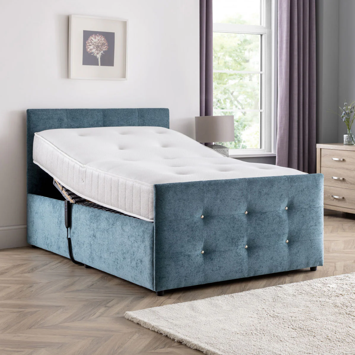 The Wiltshire - Height Adjustable Bed & Mattress Package - Image 3