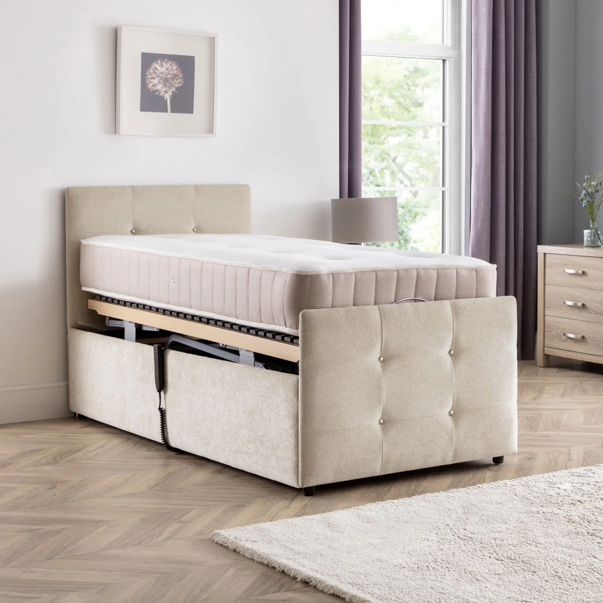 The Wiltshire - Height Adjustable Bed & Mattress Package - Image 5