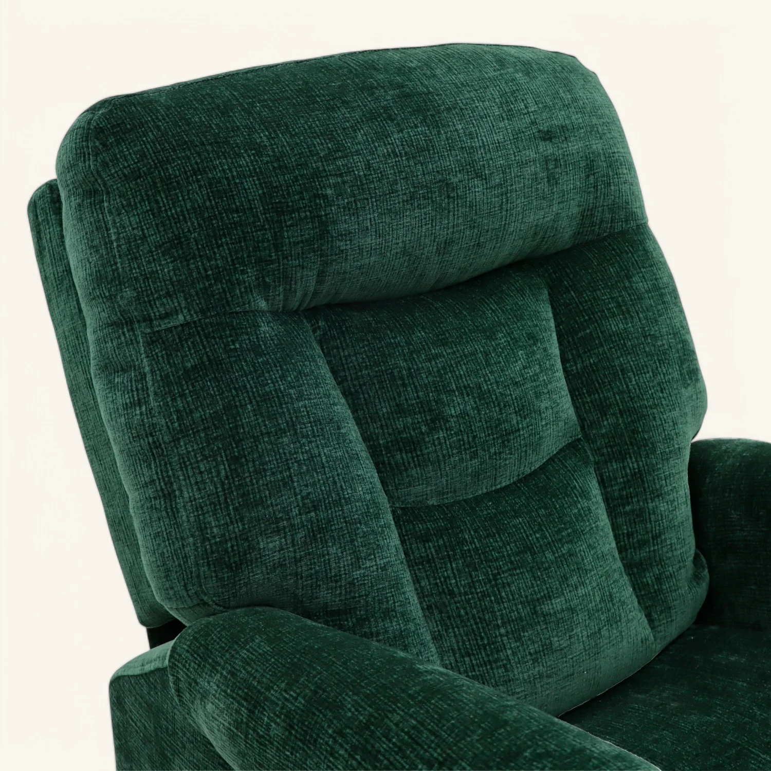 The Wye - Dual Motor Knuckle Arm Riser Recliner Chair - Hunters Green - Image 9
