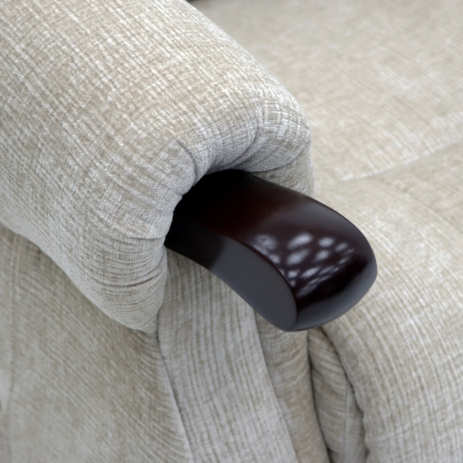 The Wye - Dual Motor Knuckle Arm Riser Recliner Chair - Stone - Image 6
