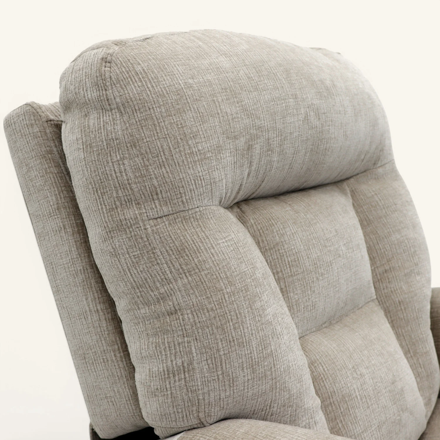 The Wye - Dual Motor Knuckle Arm Riser Recliner Chair - Stone - Image 8